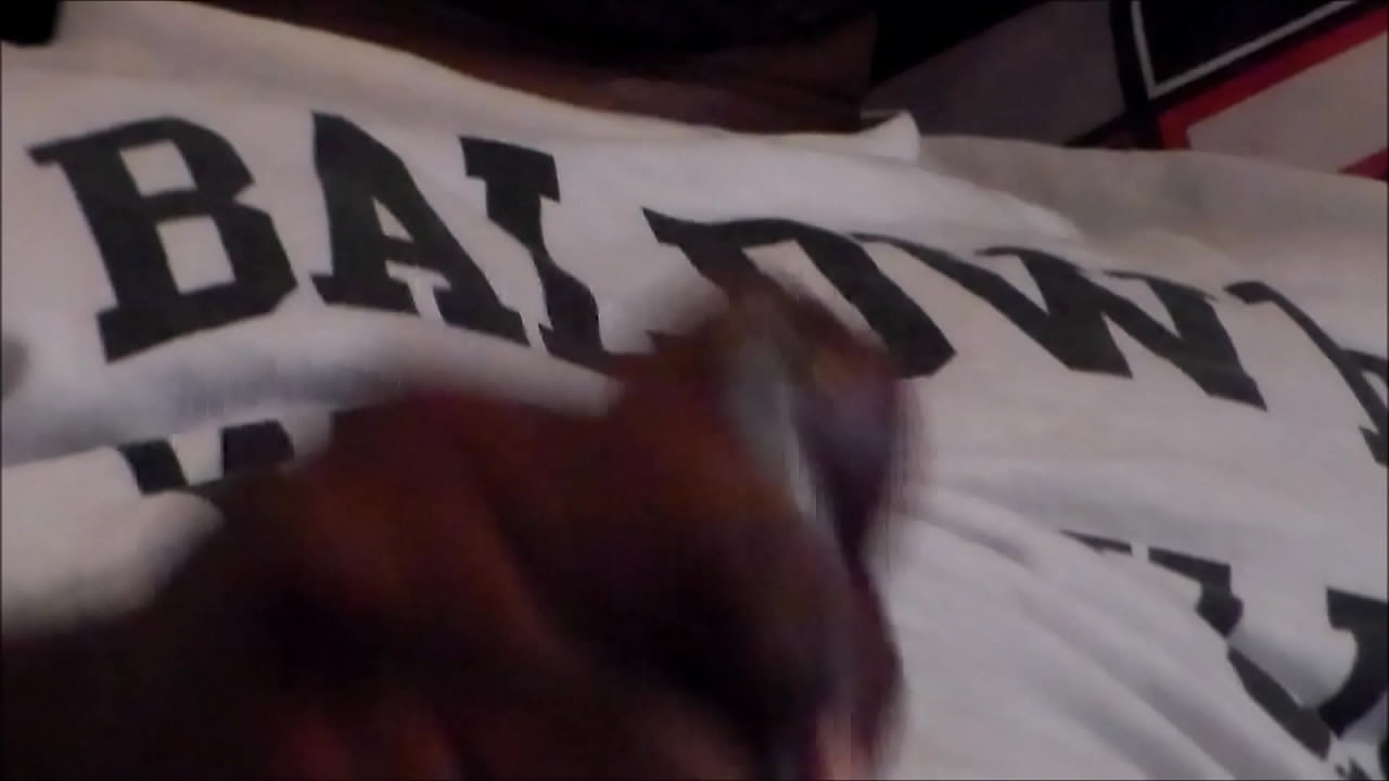 Fat black cock cumming (slow mo)