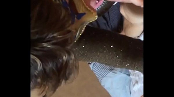 Masked Cougar Giving a Guys Great Head