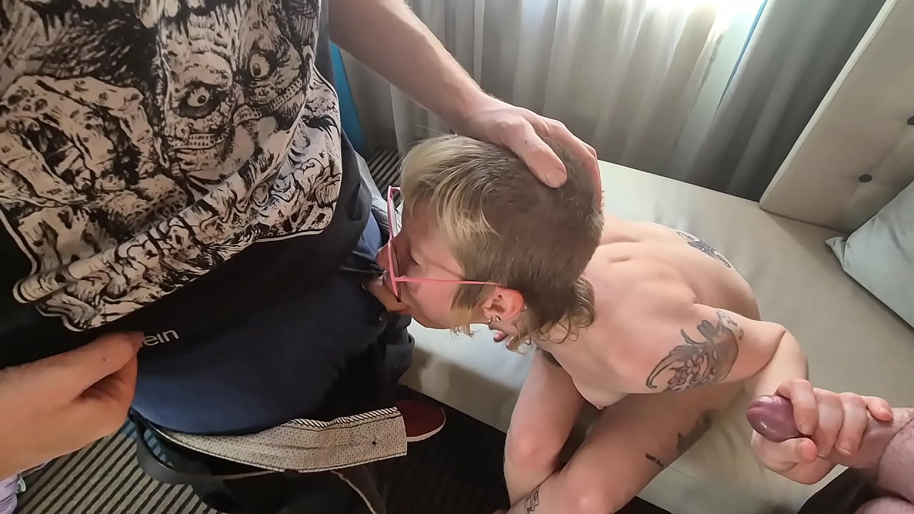 POV: Insatiable Cock Addict Sucks Two Guys - DEEPTHROAT, CUM SWALLOWING