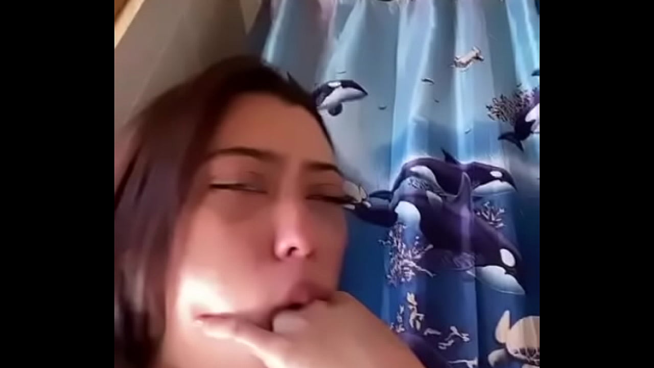 Stupid teen whore makes herself puke