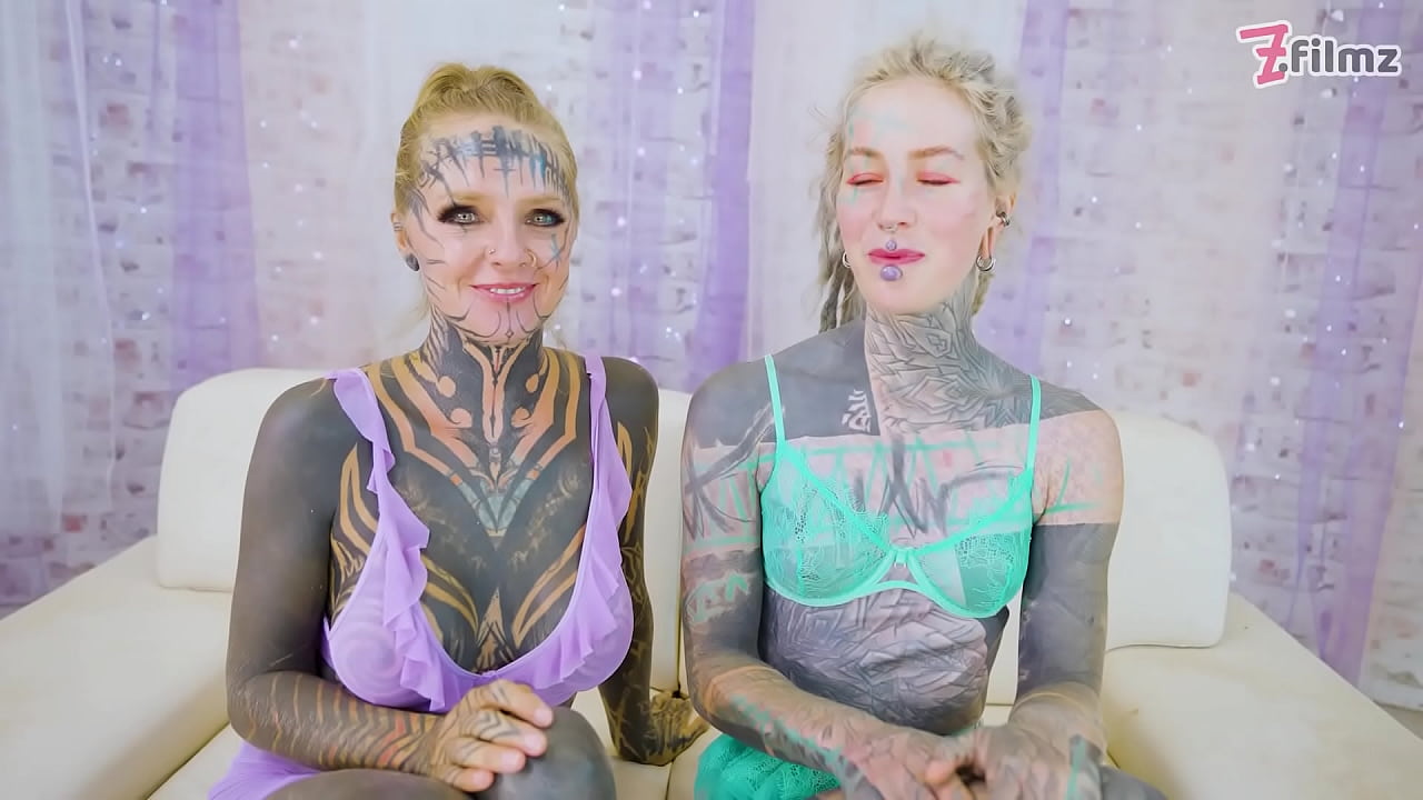 Threesome Tattooed TEENS World Champion Facial and Gaping Hard Fuck