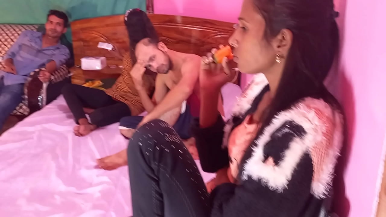 Rumpa21-The bengali gets fucked in the foursome, of course. But not only the black girls gets fucked, but also the two guys fuck each other in the tight pussy during the villag foursome. The sluts and the guys enjoy fucking each other in the foursome