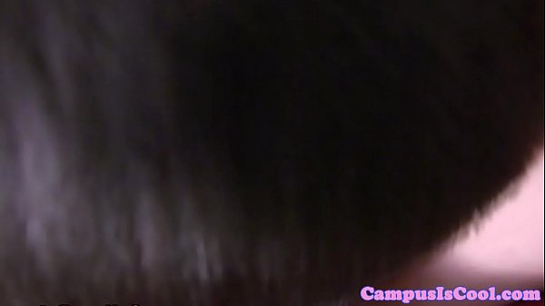 College coed having fun in pussylicking dorm