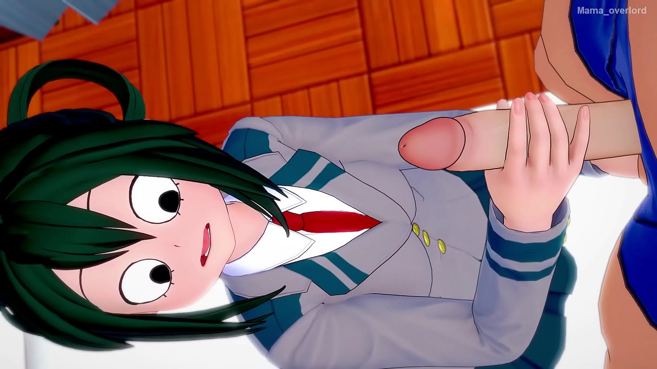 Tsuyu Asui se divierte jugando con una polla (hentai) (sin censura) (versi&oacute;n adulta)