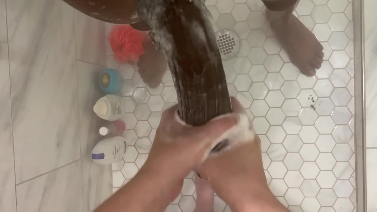 Stepdaughter showers with stepdad