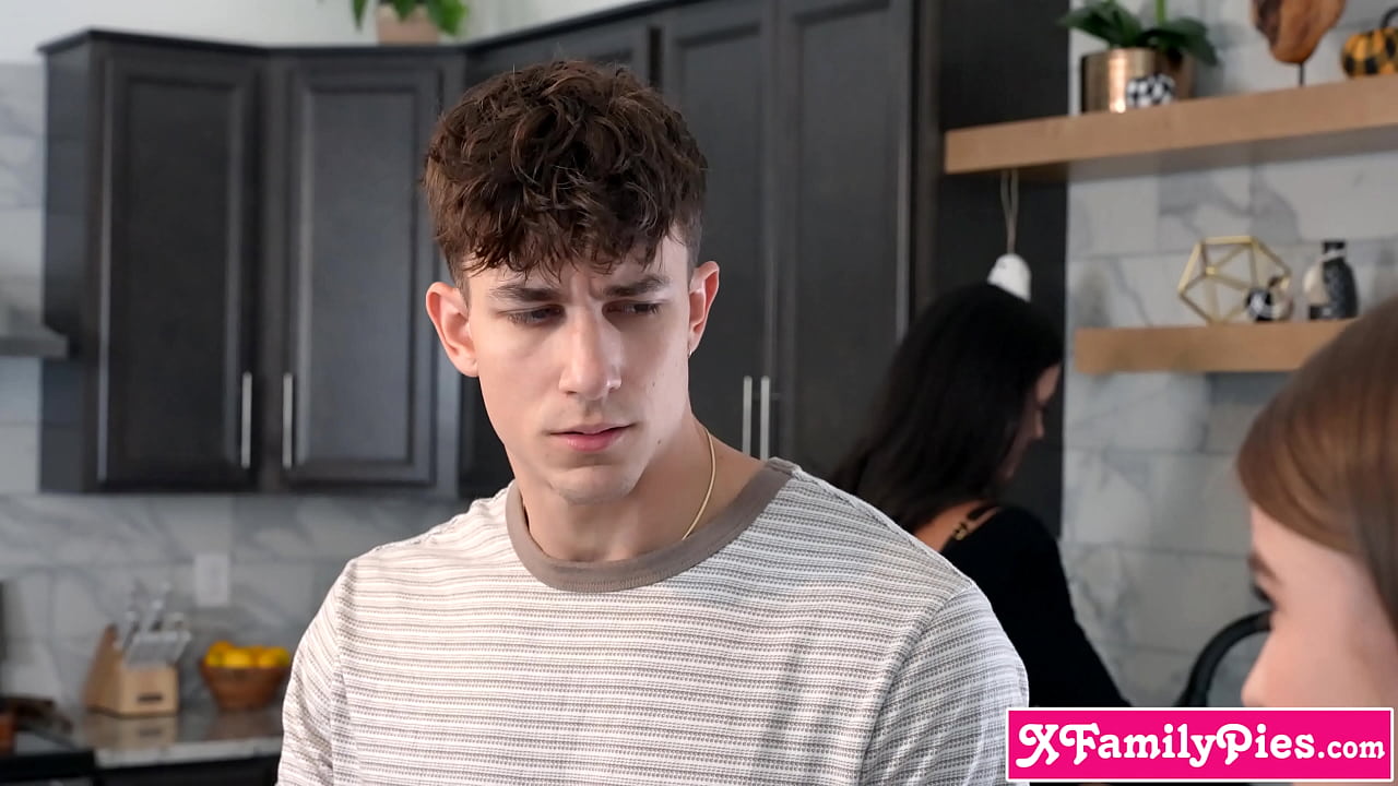 Stepmom and stepsister feeling inside Halloween boxes and find this