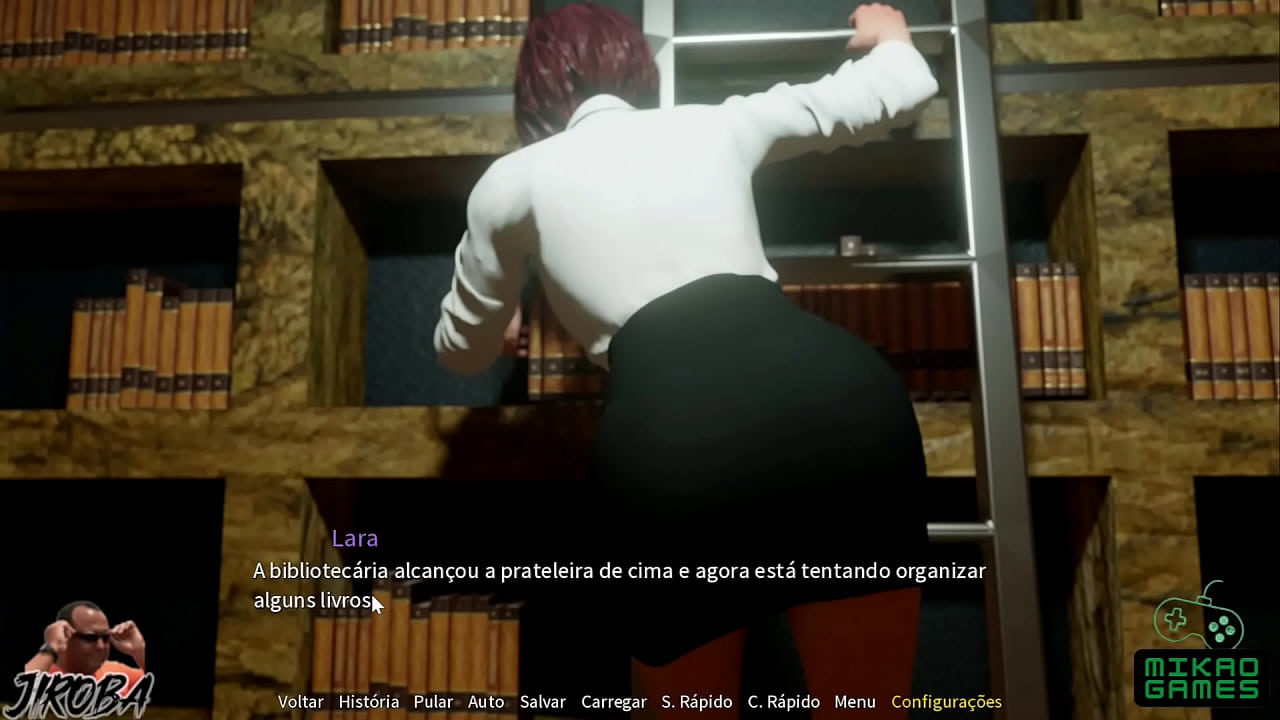 Jogo parodia de Lara Croft ep 2 - Sem Namorado ou Dildo Lara Croft usou Chuveiro pra Fuder a Buceta