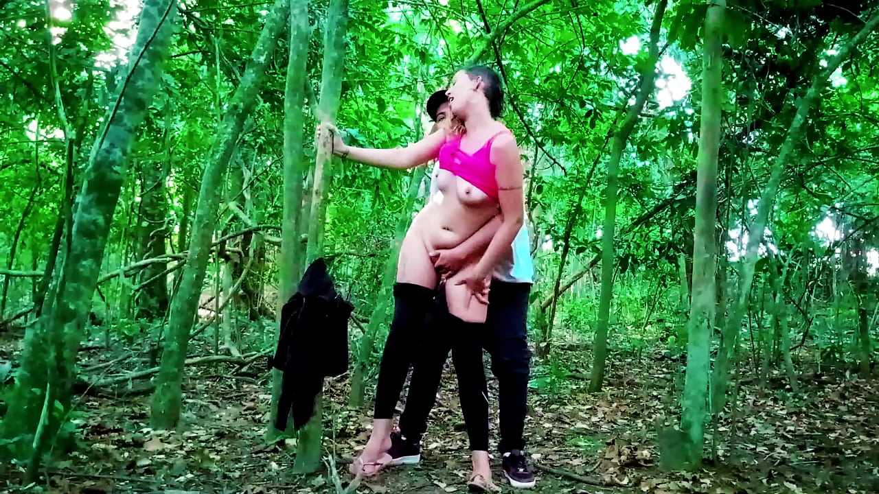 Met her on the street and took her to the woods, naughty country girl.