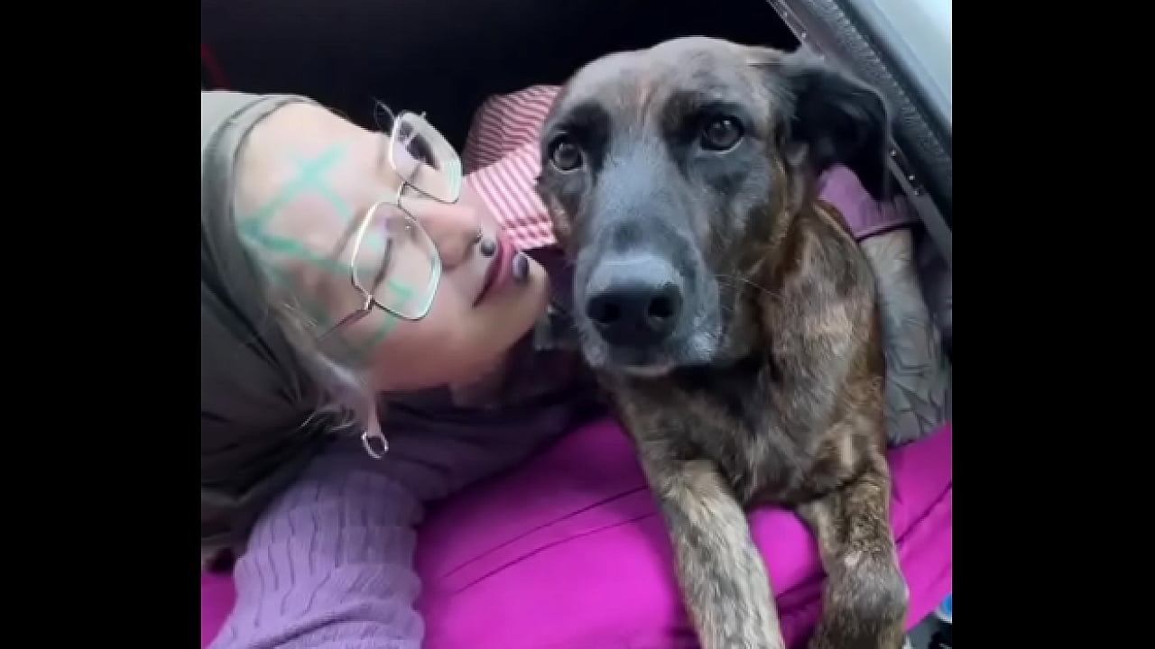 In LOVE with Kora - best sleepover ever <3-#dog #sleepover #facetattoo #eyetattoo #eyeballtattoo