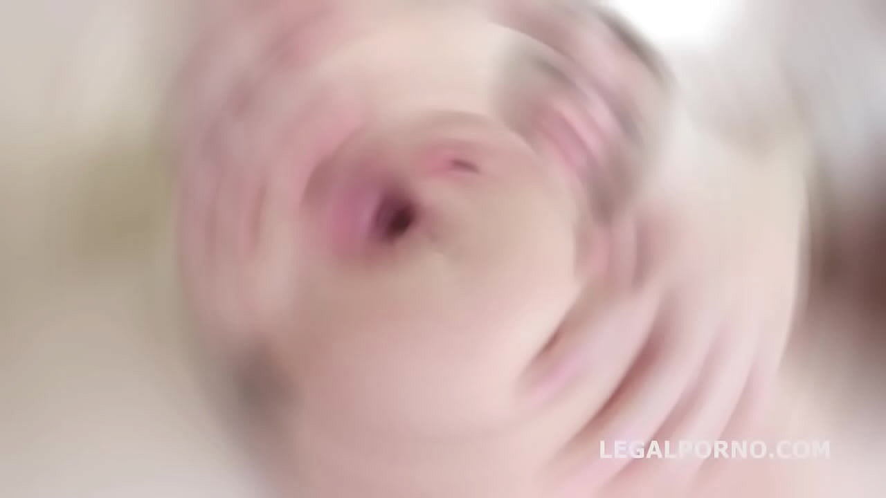 White nympho Sasha Zima 4on1 Big Black Cocks - Her ass is fucking done!