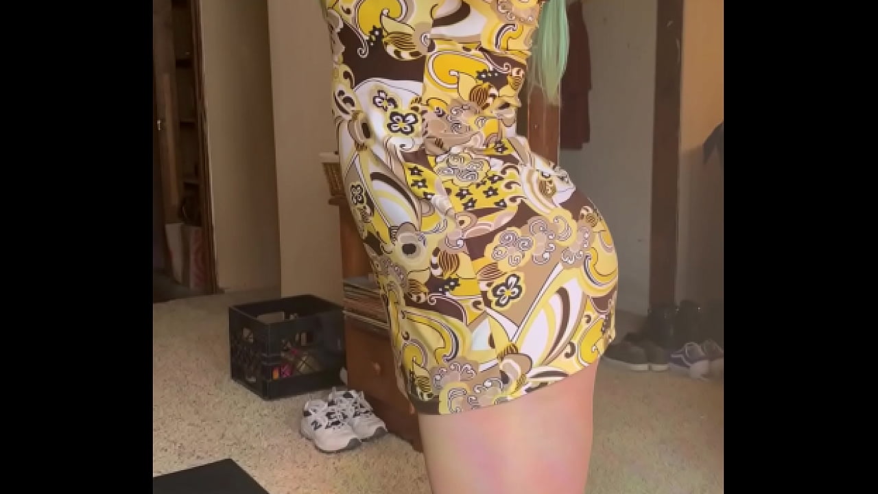 Joan Day wears see through tights and flaunts curvy body