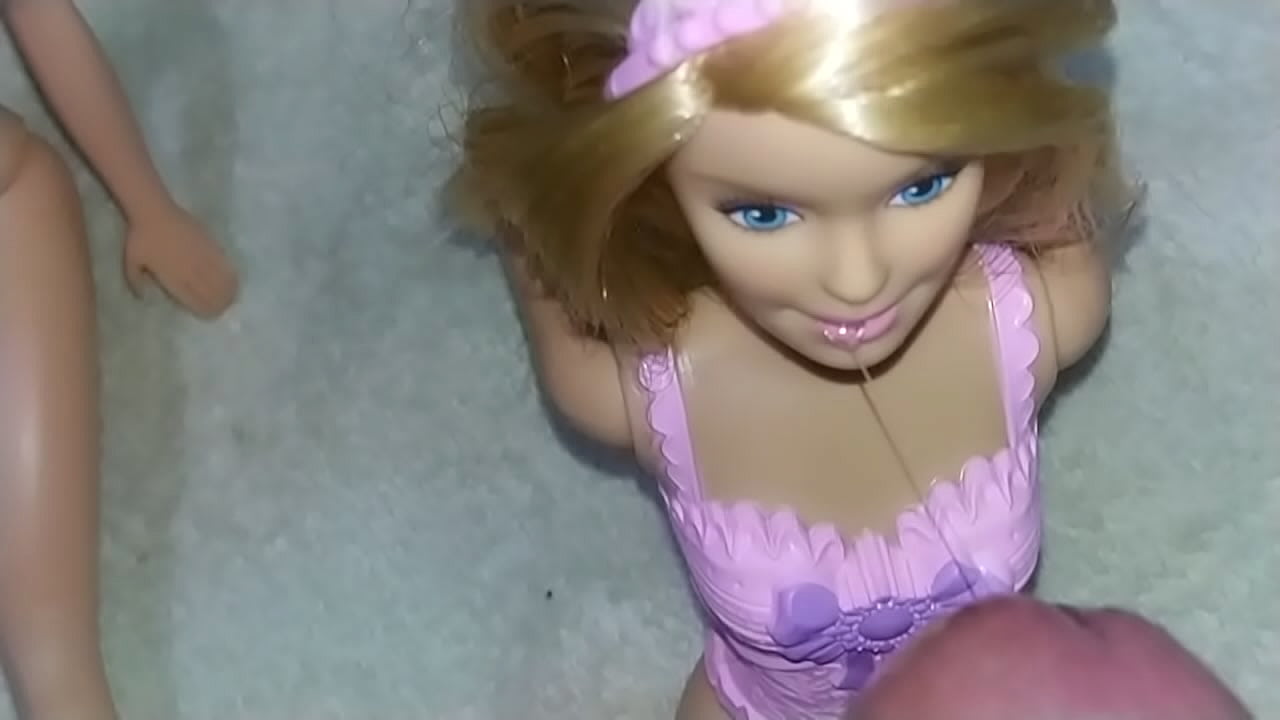 precum on barbie face