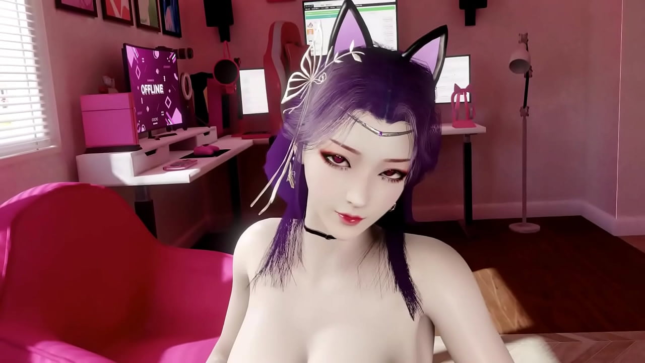 3D POV cute Asian babe have a hardcore sex with big cock