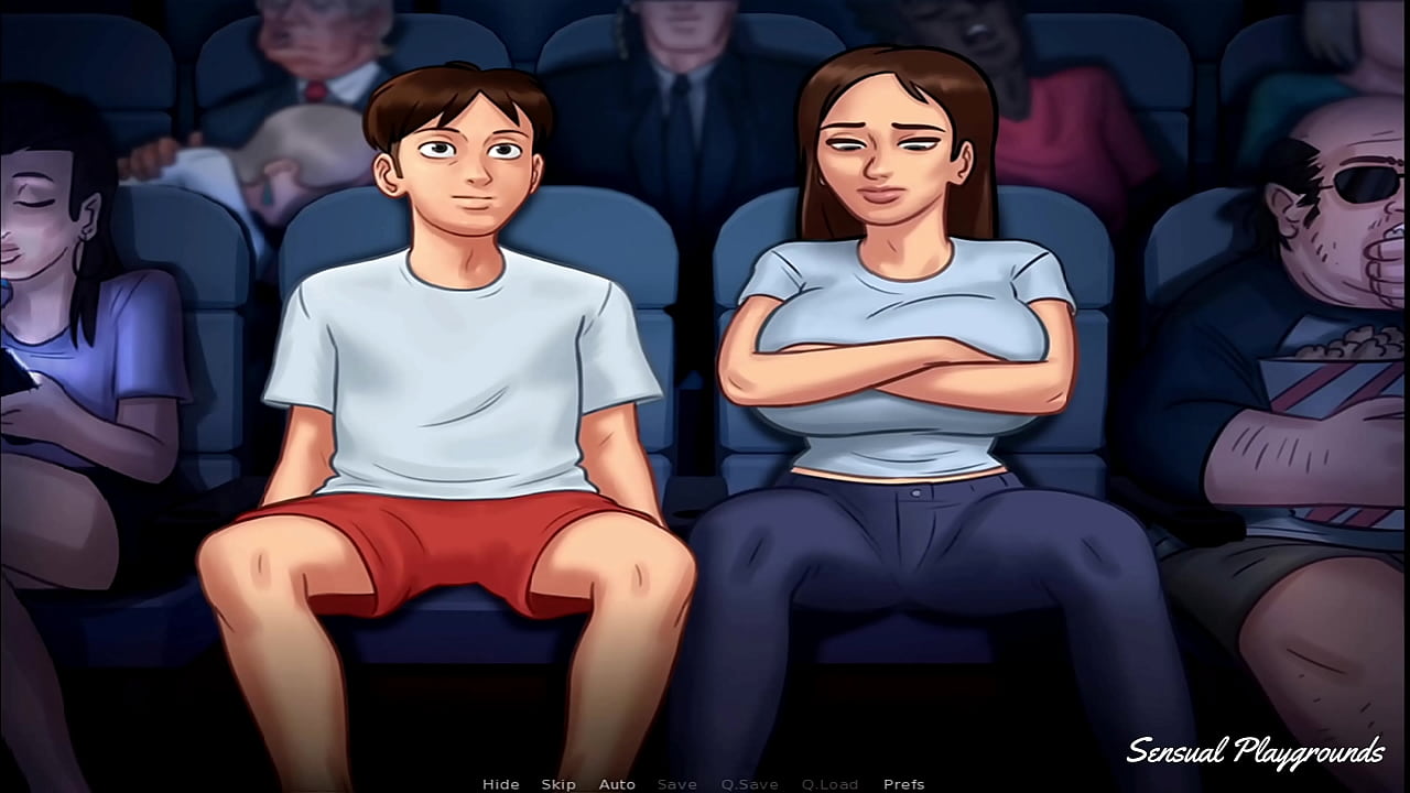 Summertime Saga | Hot shower with busty bbw stepsister   adult cinema