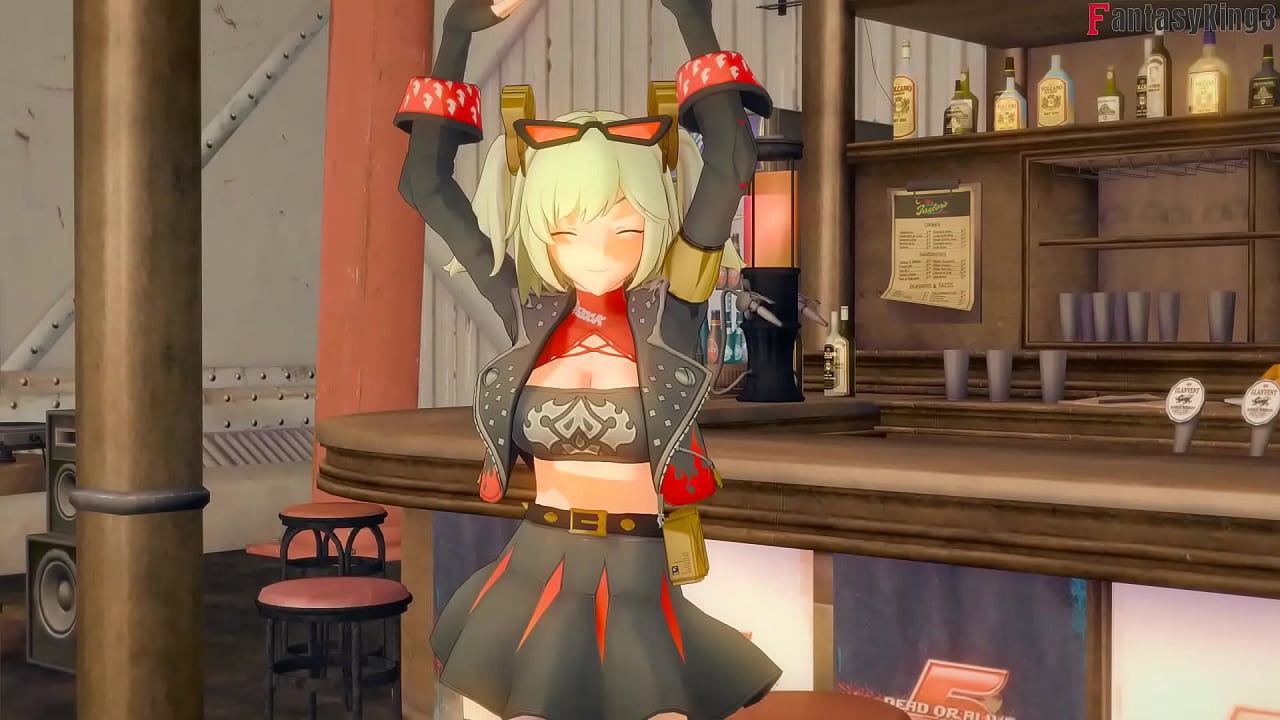 I kissed the bartender Burnice White and she gave me a blowjob | Zenless Zone Zero | Full & POV on Sheer & PTRN: Fantasyking3