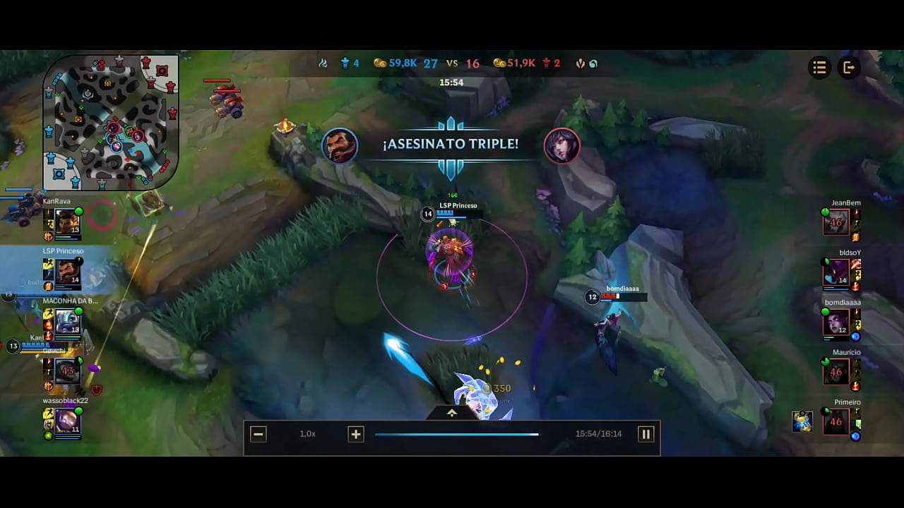 1 vs 5 el profe se coje a todos