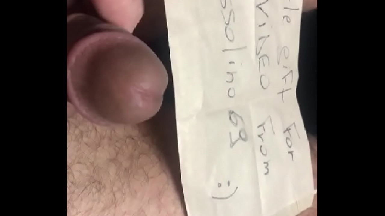 Video de v&eacute;rification avec petite coul&eacute;e de sperme