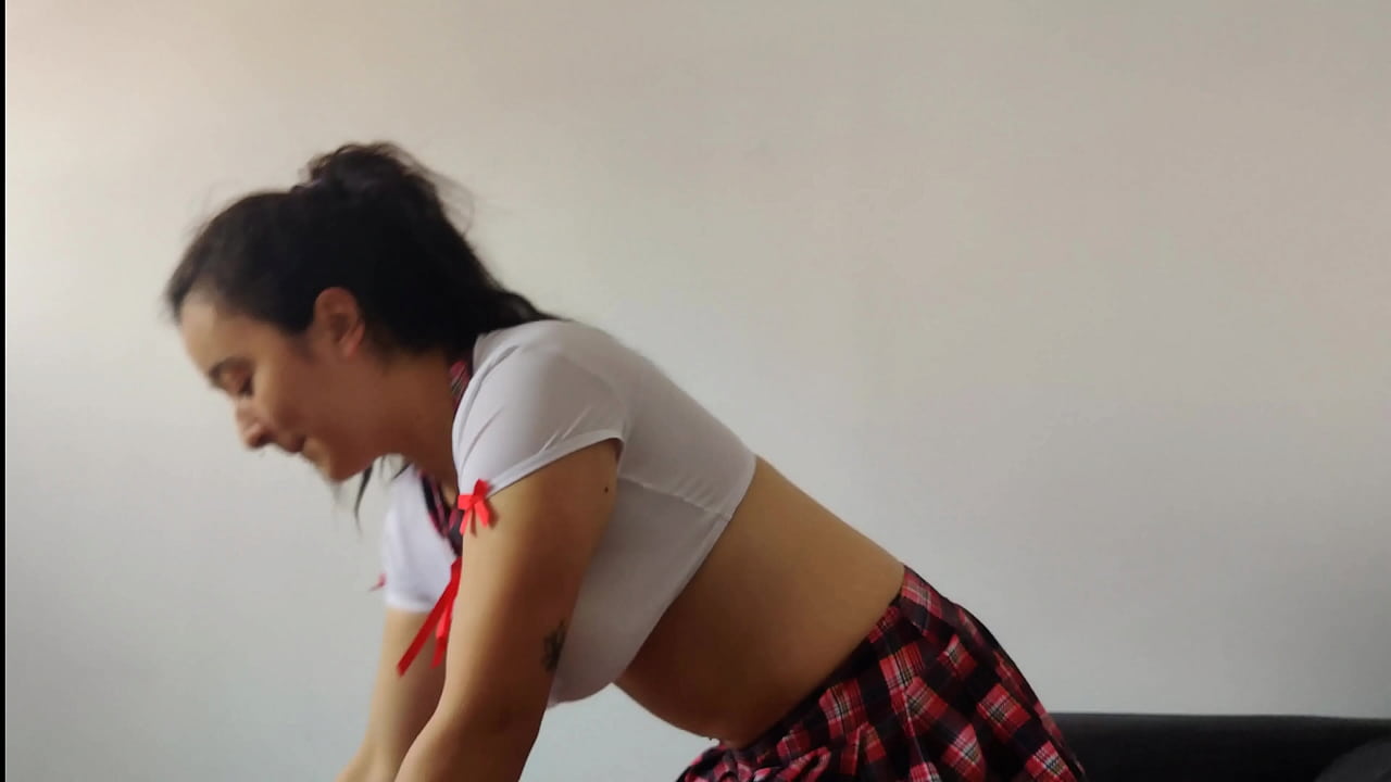 My college slut know's she can't fuck with me, so she always does me oiled footjob