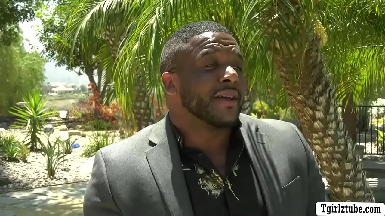 Wealty black dude shows his mansion to his shemale client that wants to rent his place.But first,she throat his BBC and she gets her ass fuck so hard.