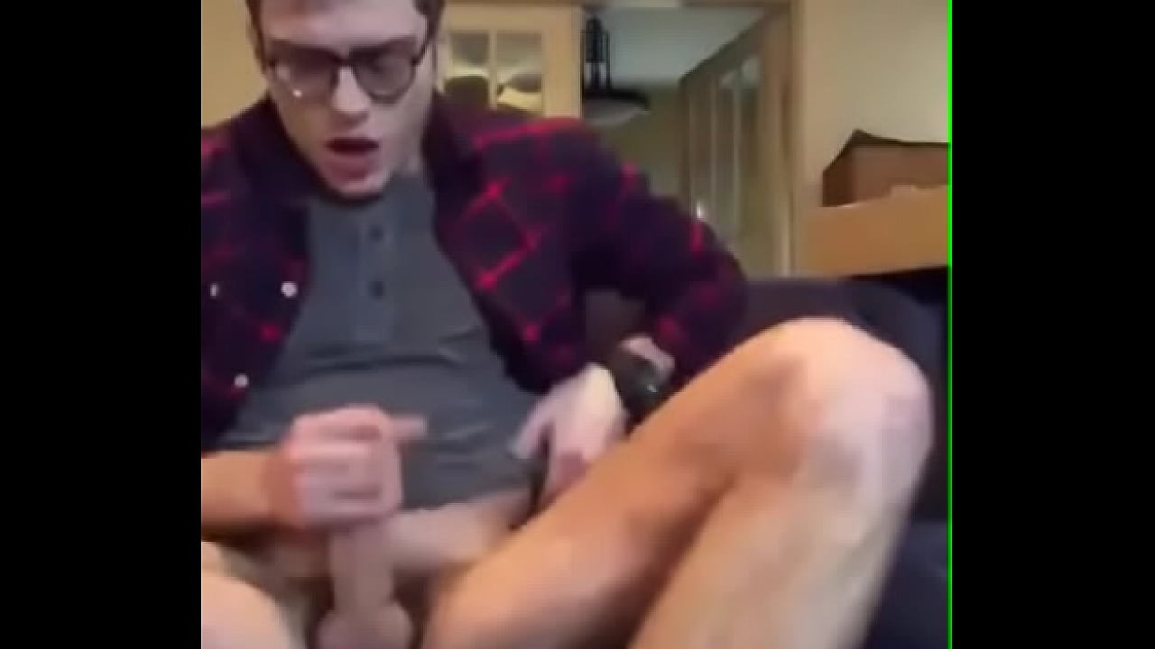 my chest full of my cum after hansjob