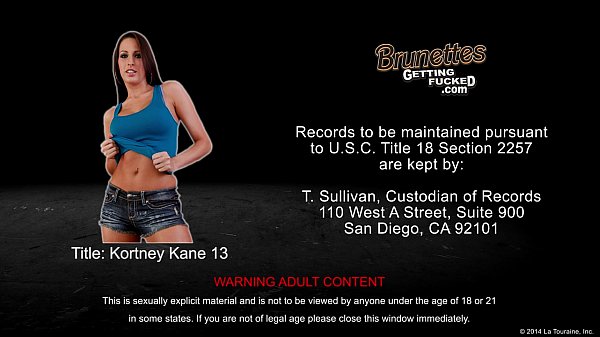 Sexy brunette babe Kortney Kane fucking