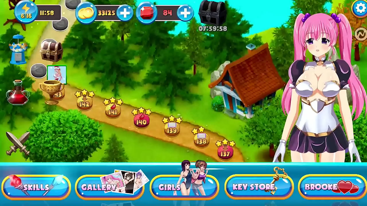 Honey crush gameplay sexy puzzle