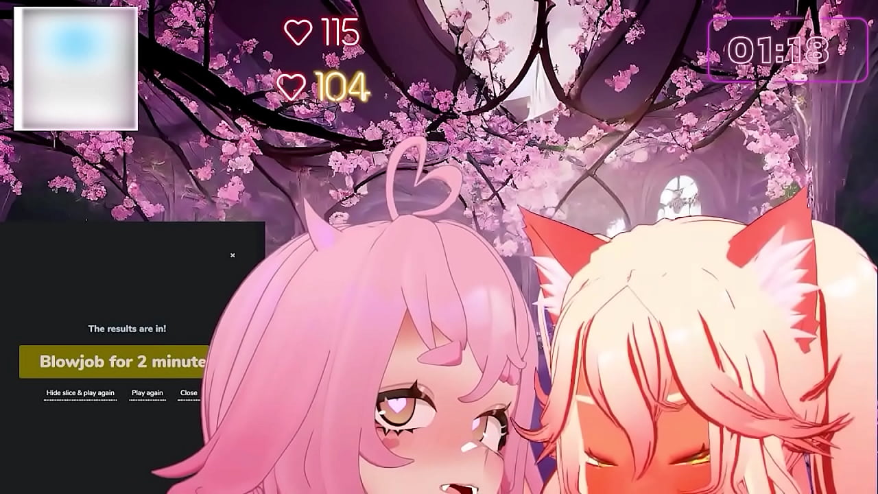 Two Hot VTubers Cum And Play With Each Other While Livestreaming