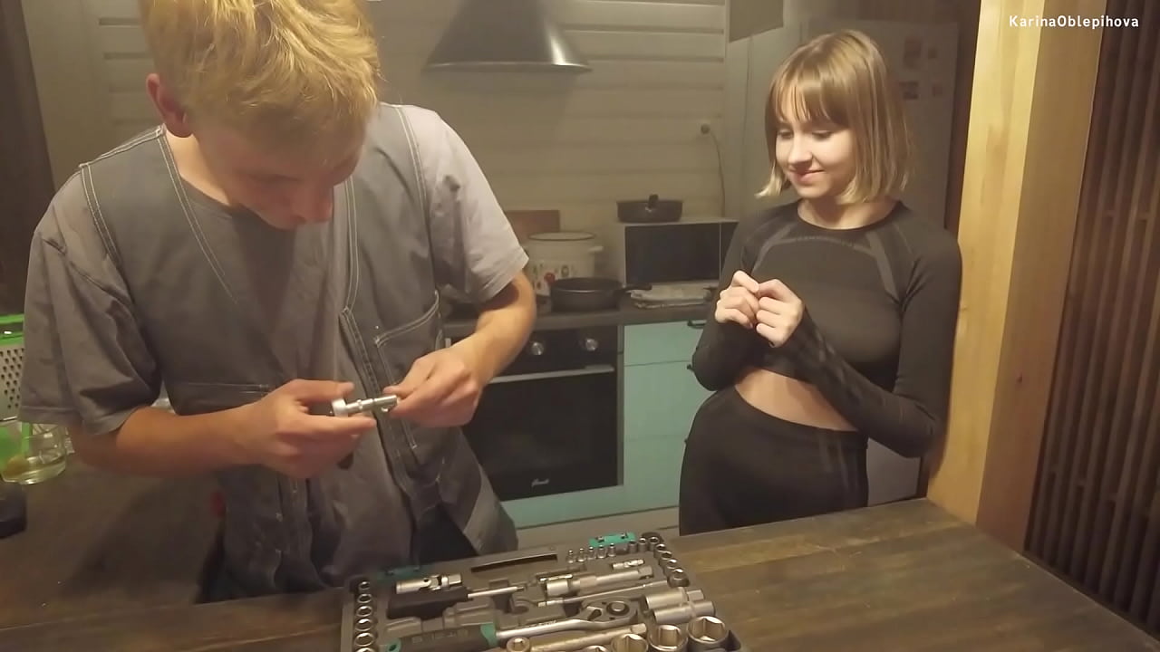 A plumber has come to you your pussy is in danger. porn, sex, porn and sex. and also porn