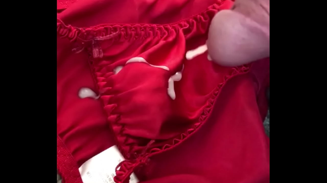 Cum over my wife&rsquo;s friends panties found in her drawer