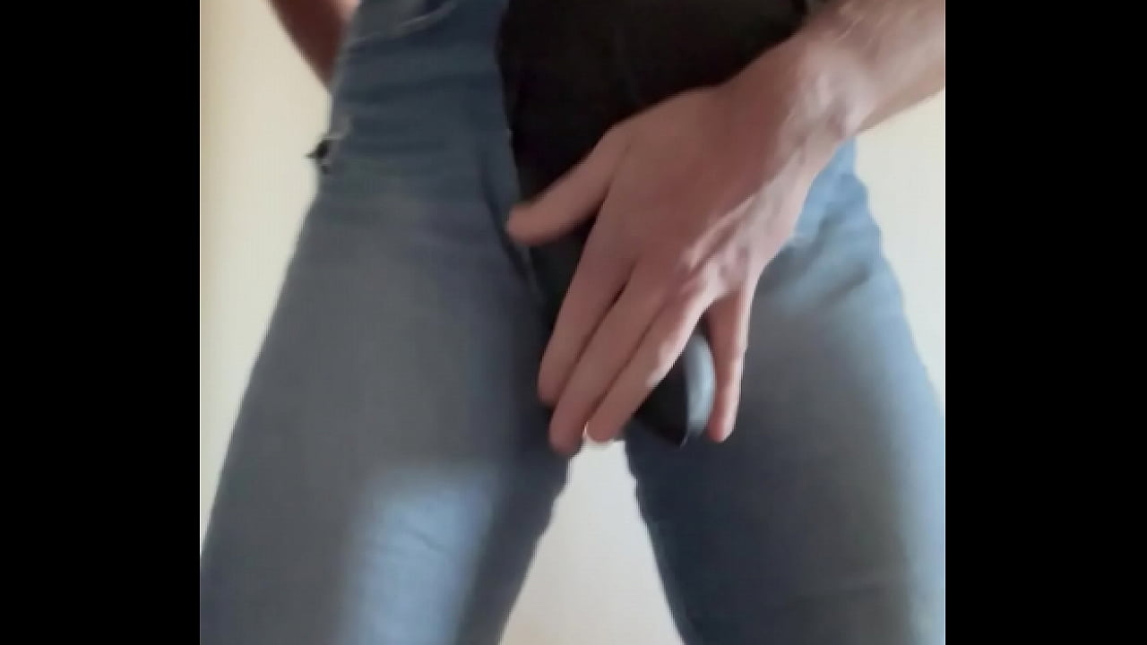 Handjob in special jeans suck my cock