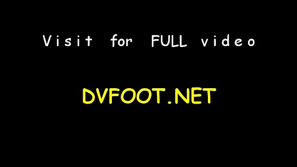 Nasty wench slams feet on rod