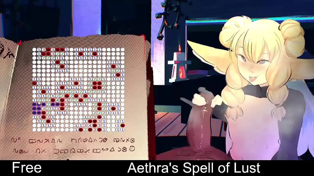 Aethra's Spell of Lust (free game itchio) Minesweeper,  Puzzle