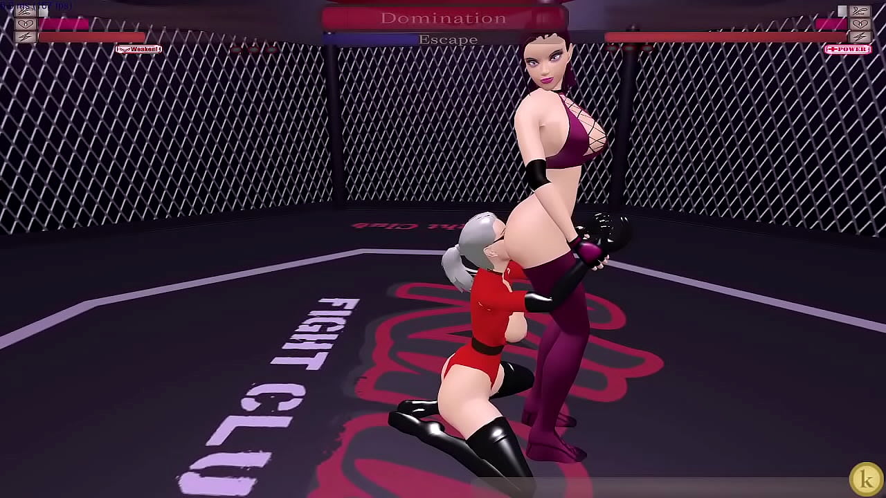 Geraldine VS Rhona KYFC Sexfight Strap-on sex Fight Game Video Match Lesbian