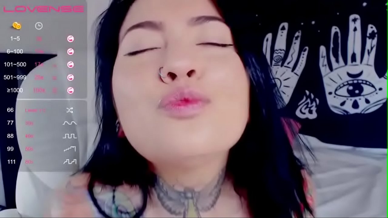 chica emo se masturba para que la veas con la concha al aire
