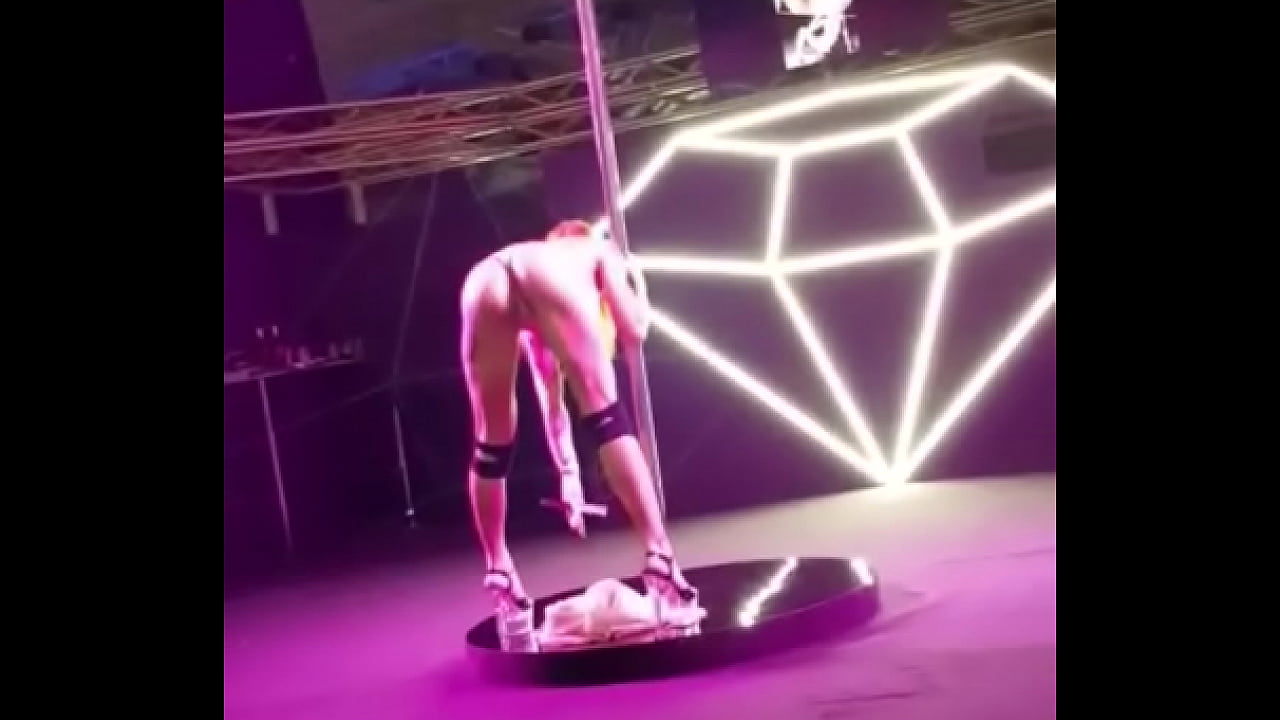 Pornstars strip for the people attending the festival