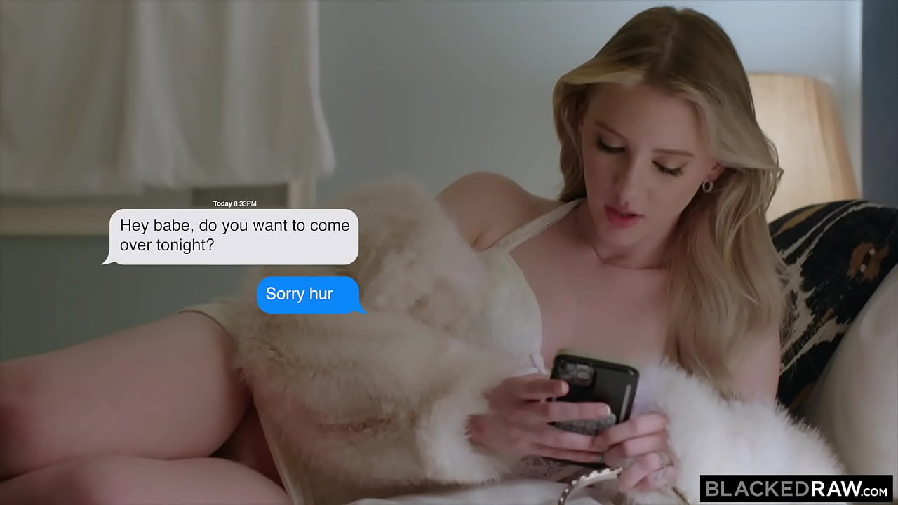 Melody knows that the best way is to tell the truth as much as possible she tells her boyfriend she's staying in tonight, and that is true, but this blonde doesn't mention who'll be staying inside her.