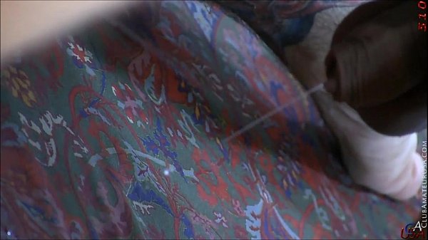 Young pup strokes his uncut cock