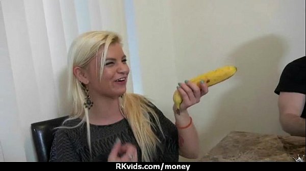 Slutty amateur babe is paid cash from some crazy public sex 29