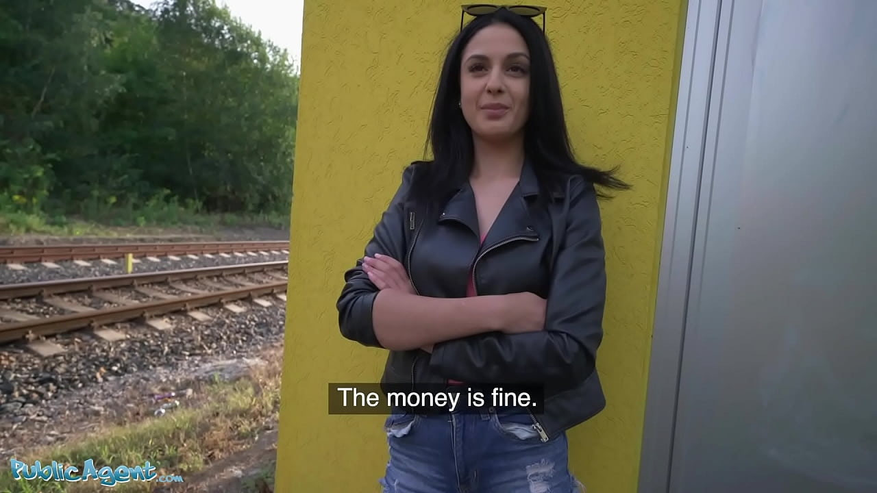Public Agent Hot Babe Fucks for Cash at Train Station