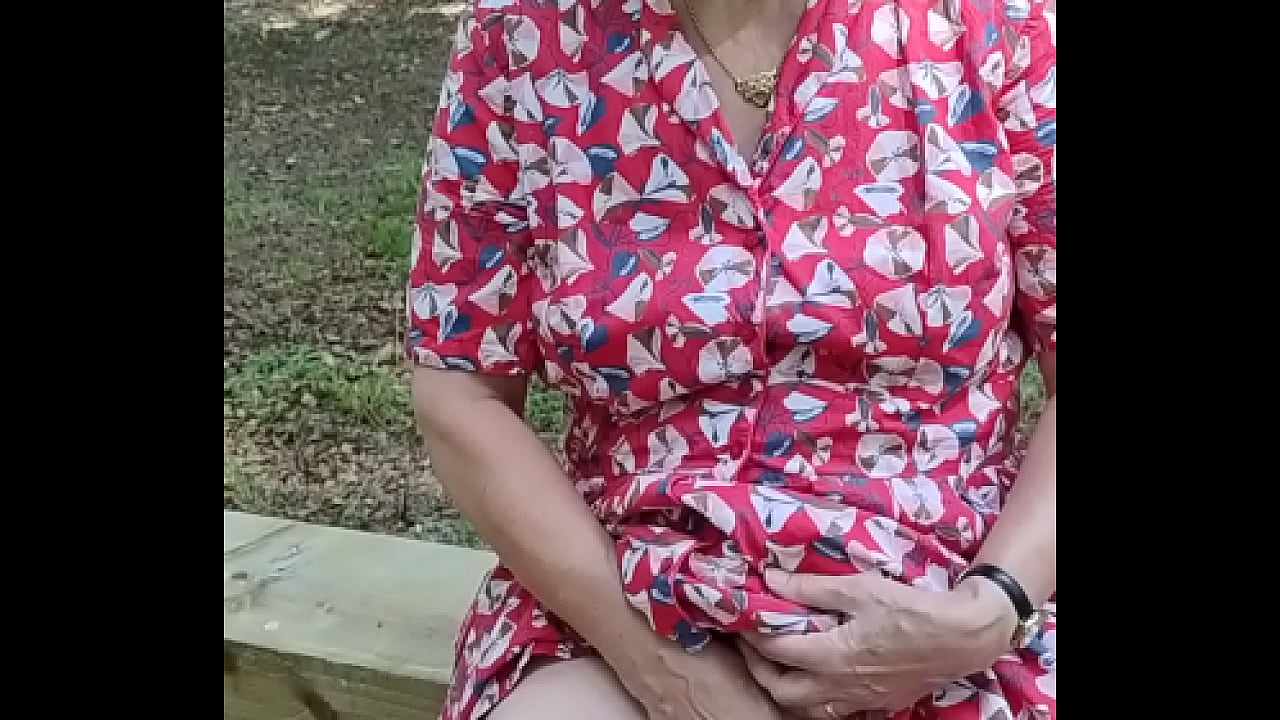 Outdoor orgasm in public