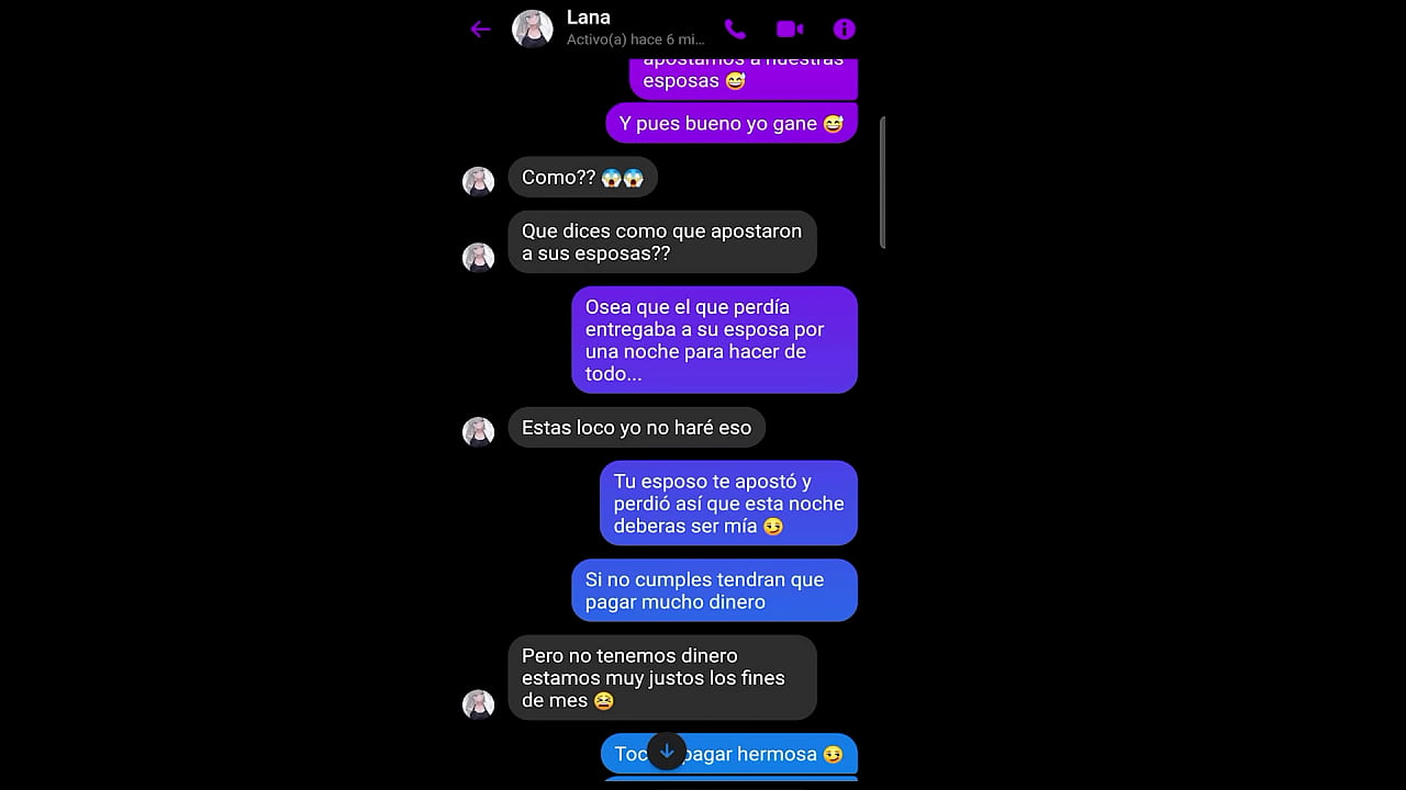 Chat cobrando una apuesta con la esposa de mi amigo termina entreg&aacute;ndome su gran culo