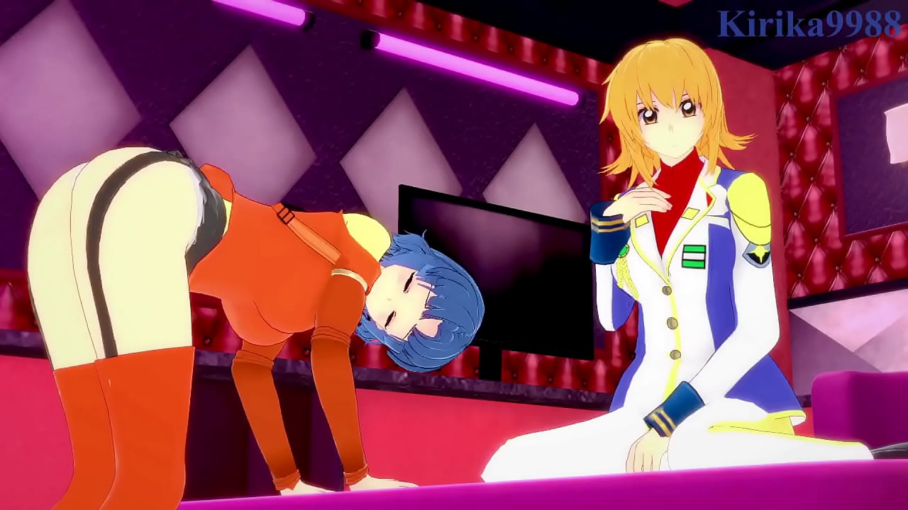 Kusuha Mizuha and Cagalli Yula Athha Chitose and Kisaragi and Nine intense lesbian play. - Super Robot Wars Alpha & V & Mobile Suit Gundam SEED Hentai