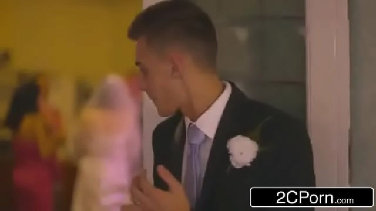 Wedding Turns Hardcore with Hung Groom Give Double BJ