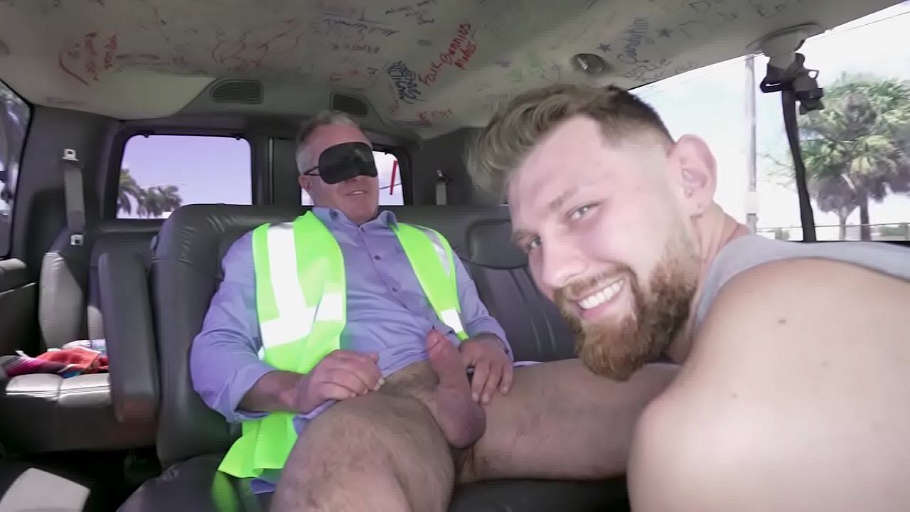 BAITBUS - Mature Straight Guy Goes Gay For Pay In A Van With Strangers