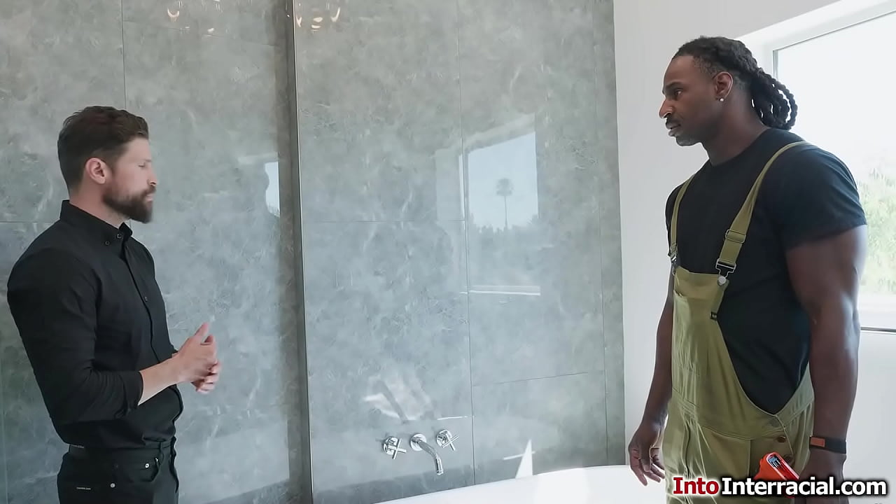 Plumber will fix his clients wifes pipes.Petite latina Madison Wilde is more than pleased and is lick before facefucked by his big black cock