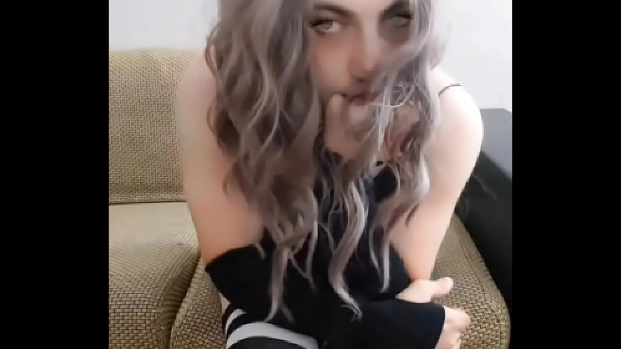 Party Mini Dress Sissy White Body Big Ass Big Butt Booty Crossdresser Femboy Lady boy Gay MTF LGBTQ