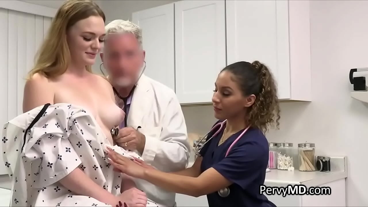 Horny nurse invites patient to a threeway