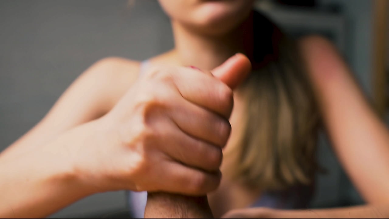 My girl masturbates me in close-up and I fill all her sweet hands and fingers with sperm.