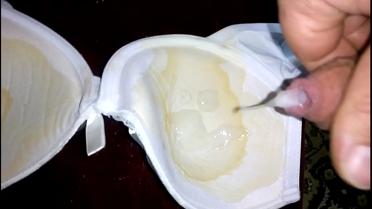 jerking off  bra