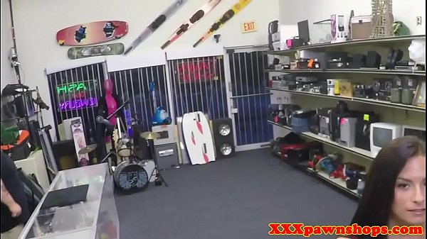 Facialed pawnee bent over and fucked for cash